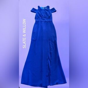 Slate & Willow Cobalt Blue Maxi Dress Skirt